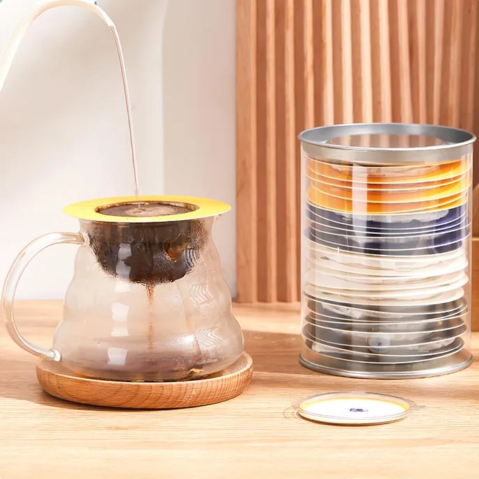 Hot Selling UFO Flying Saucer Coffee Filter Paper Eco-Friendly Drip Coffee Filter Bag