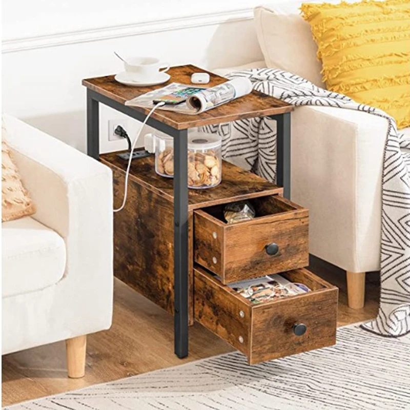 Высококачественный узкий стул, боковой стол, ночная подставка с ящиками