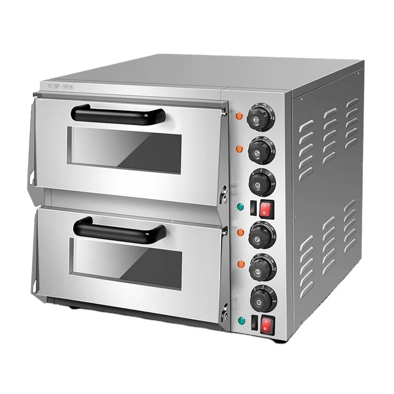 Donper baking double layer pizza oven cake machine snack machine bread electric oven bakery oven equipment