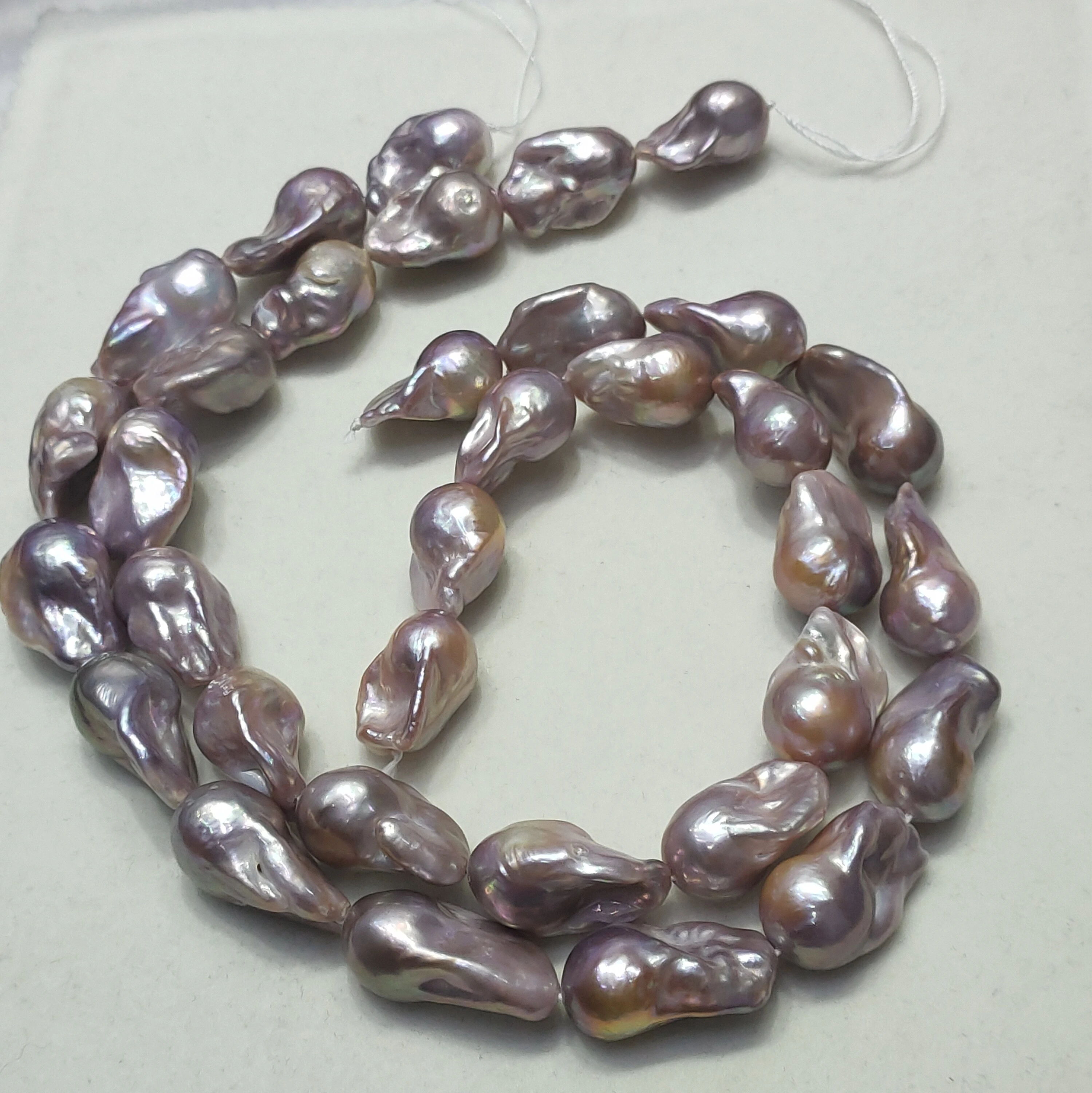 AAA15x20mm large size colored irregular fireball core Baroque fresh water real fresh water natural loose pearl