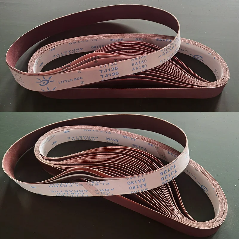 1/2 X 18 inch sanding tape, soft cloth, aluminum oxide sanding tape for metal/grinding polishing sanding tape