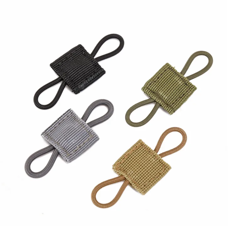 Tactical Binding Retainer Gear Holder Clip Molle Webbing Retainer Elastic Binding Ribbon Buckle For Vests Antenna Binding Buckle
