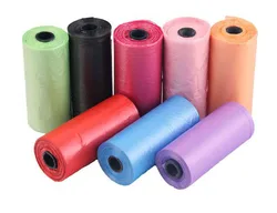 Wholesale Portable Pet Poop Bag Garbage Bag For Dog And Cat Pet Supplies 15 Pcs/Roll poop bags