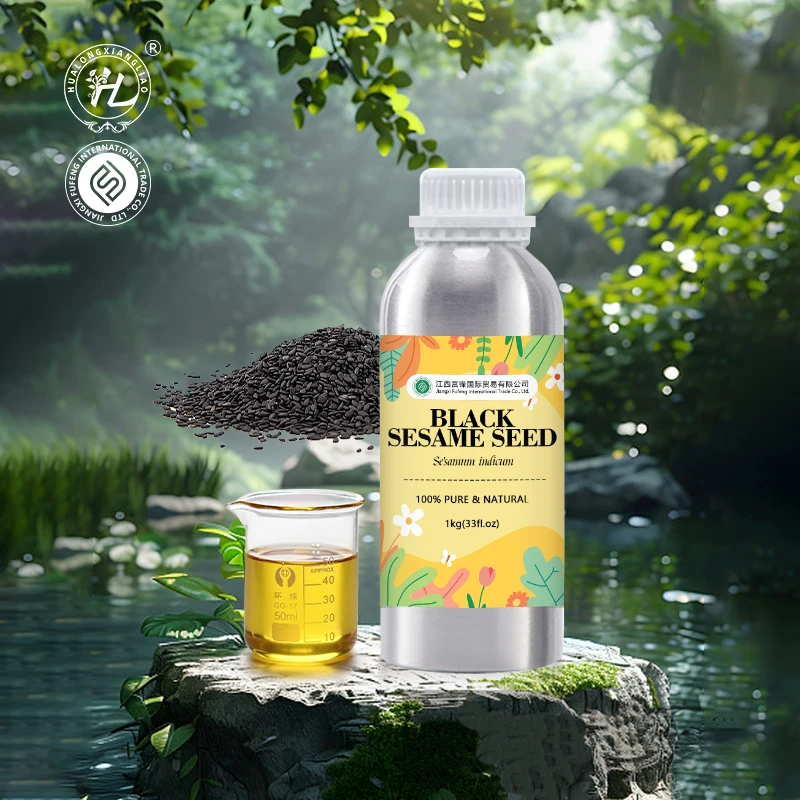 Non-GMO Black Sesame Oil Extra Virgin - 100 Pure Natural Raw Sesamum indicum Seed Cold Pressed Carrier Oil | Bulk Price, 1kg