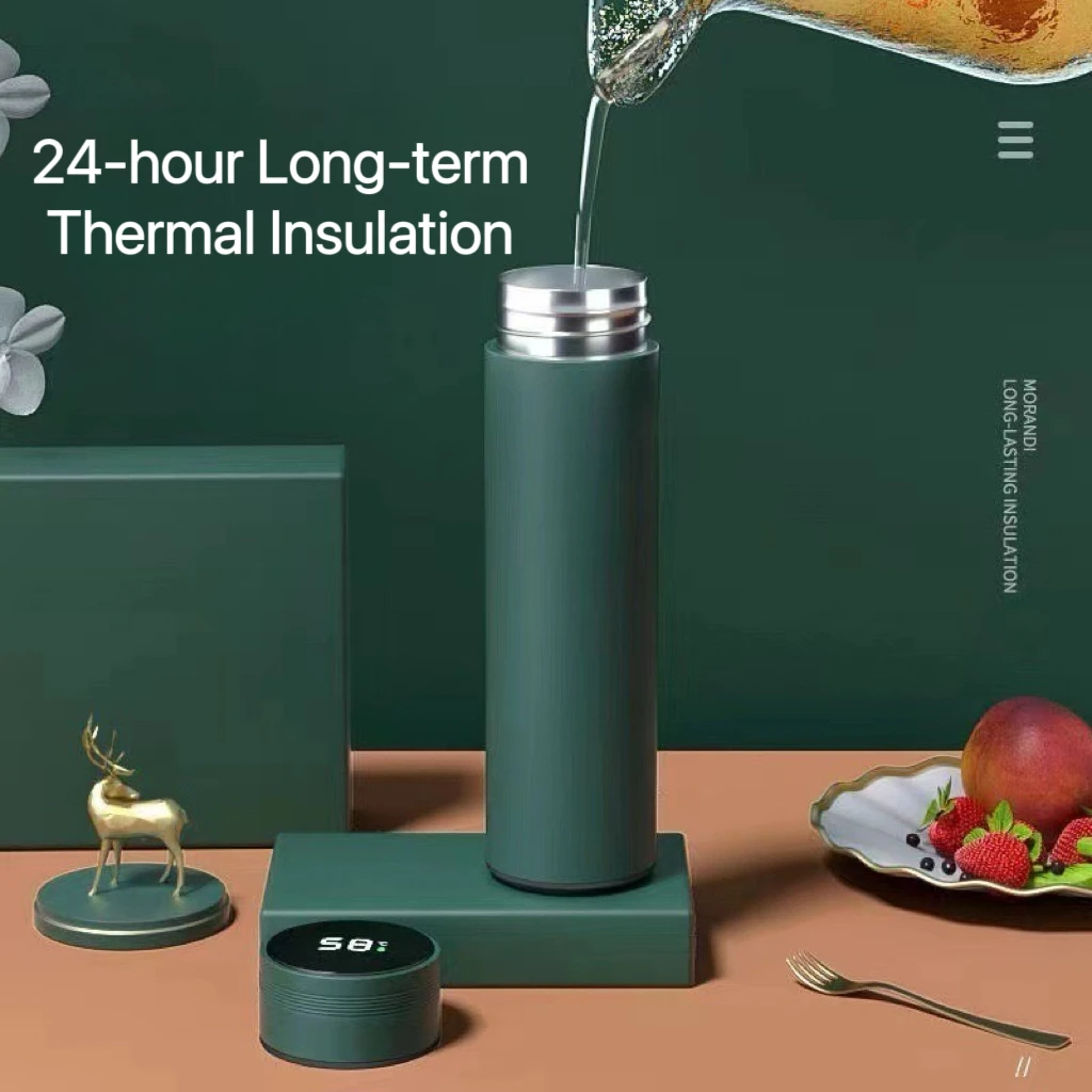 Фляжка светодиодная с логотипом под заказ 480 мл