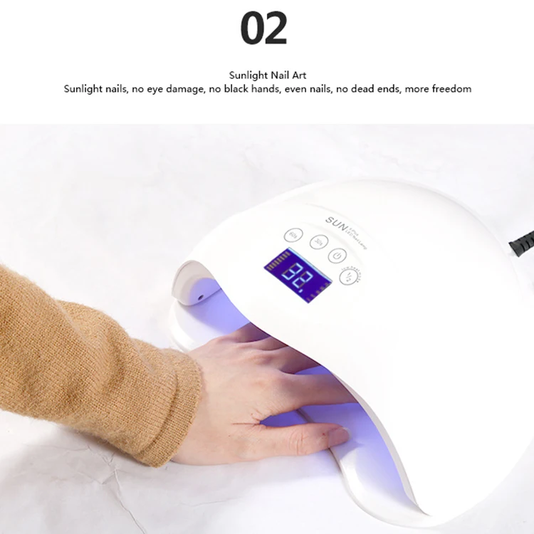 
58W Personal Customized Automatic Smart Dryer Quick Drying Nail LED UV Light 15S / 30S / 60S Timer UV Nail Light 