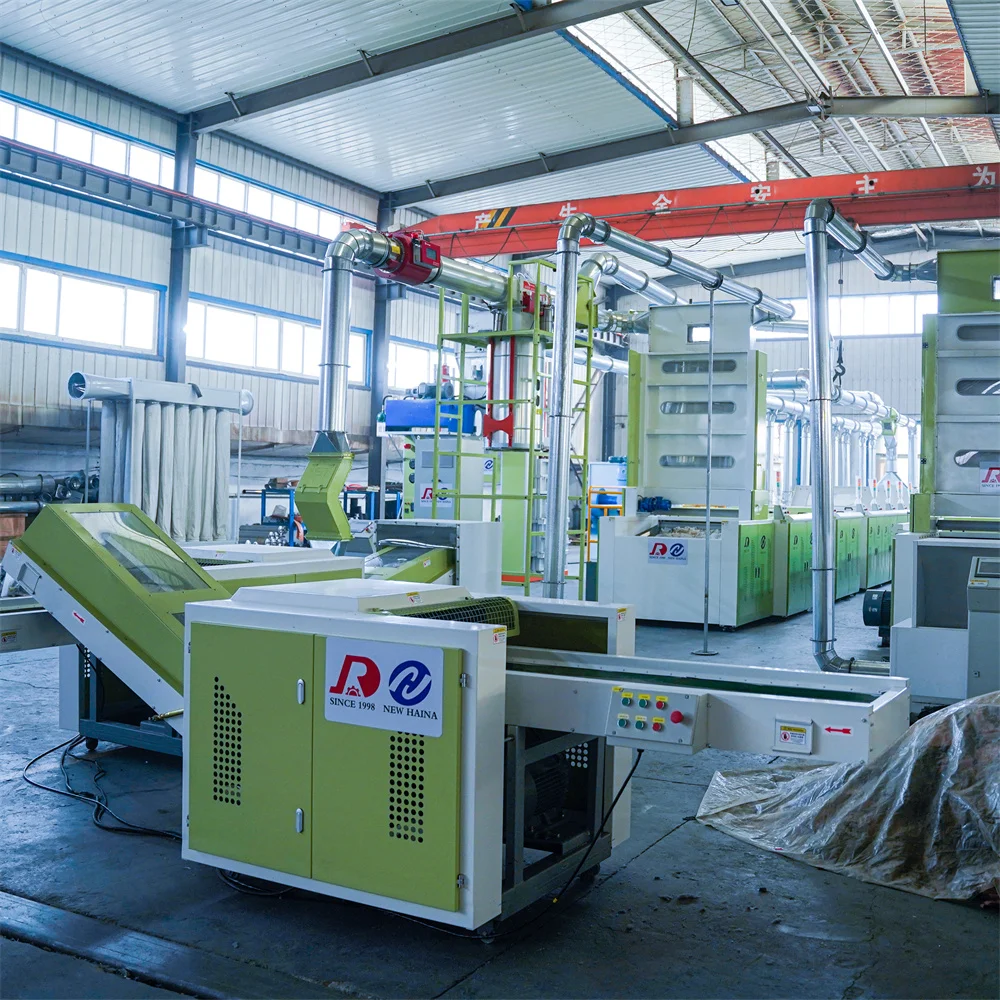 Old clothes non-woven textile waste recycling machine