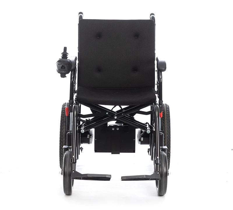 Armrest Self Contained Hand Brake Hand Push Wheelchair Portable Disabled Electric Scooter Folding Portable Electric Wheelchair