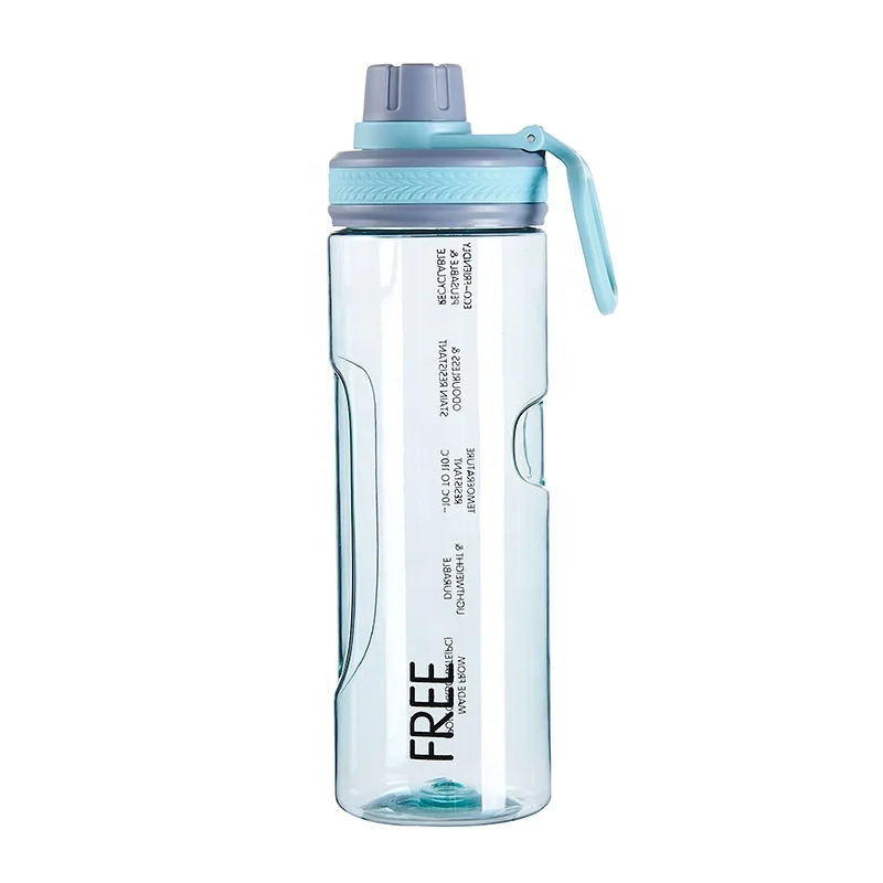 Eco friendly PC 650ml plastic sport water bottle customized design with phone holder