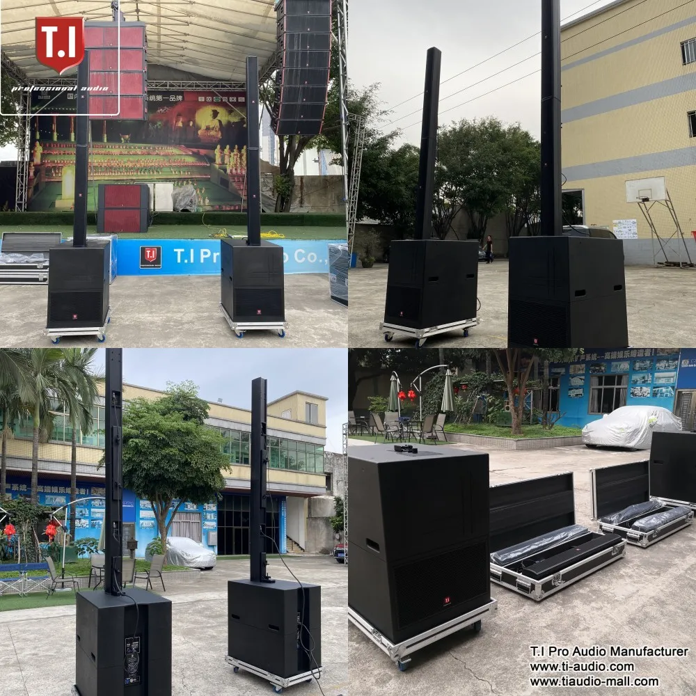 5 inch full range wooden speaker box professional dj concert sound system indoor outdoor column line array