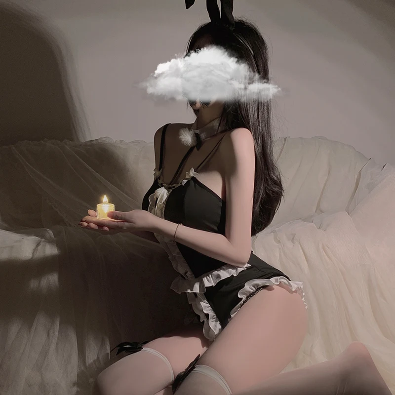 Sexy Onesie Bunny Cosplay Sexy Underwear Pure Desire Wind Slim Female Uniform Jumpsuit