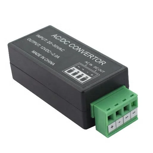 Power Supply Low Voltage Converter 24V AC to 12V DC 2A Output Current Power Convertor