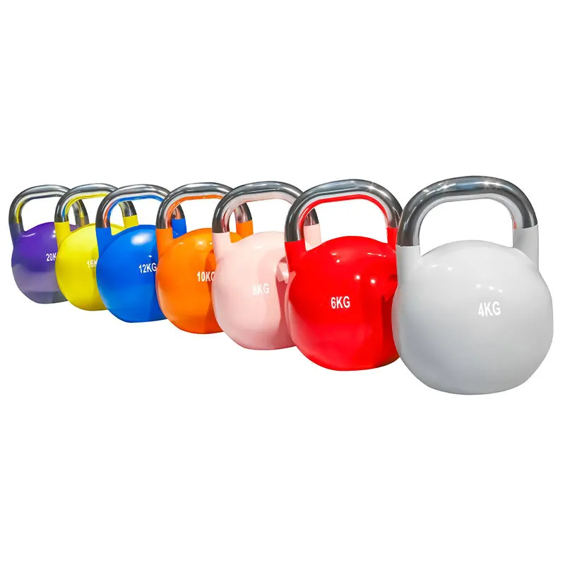 Kettlebell Fitness Equipment Competition Kettlebell Painted Cast Iron Kettlebell
