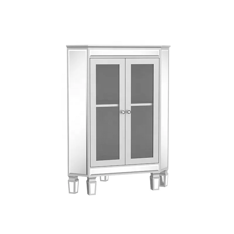 
2021 New Design Modern Mirrored Living Room Furniture Glass Door Mirror Wine Bar Cabinets 