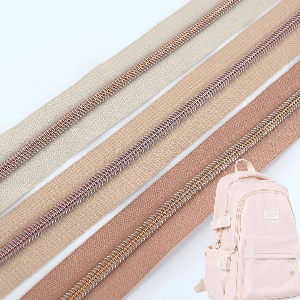 Eco-Friendly Cremallera Nylon Zips Tape Custom Nylon Open End Zipper For Sewing Accessories