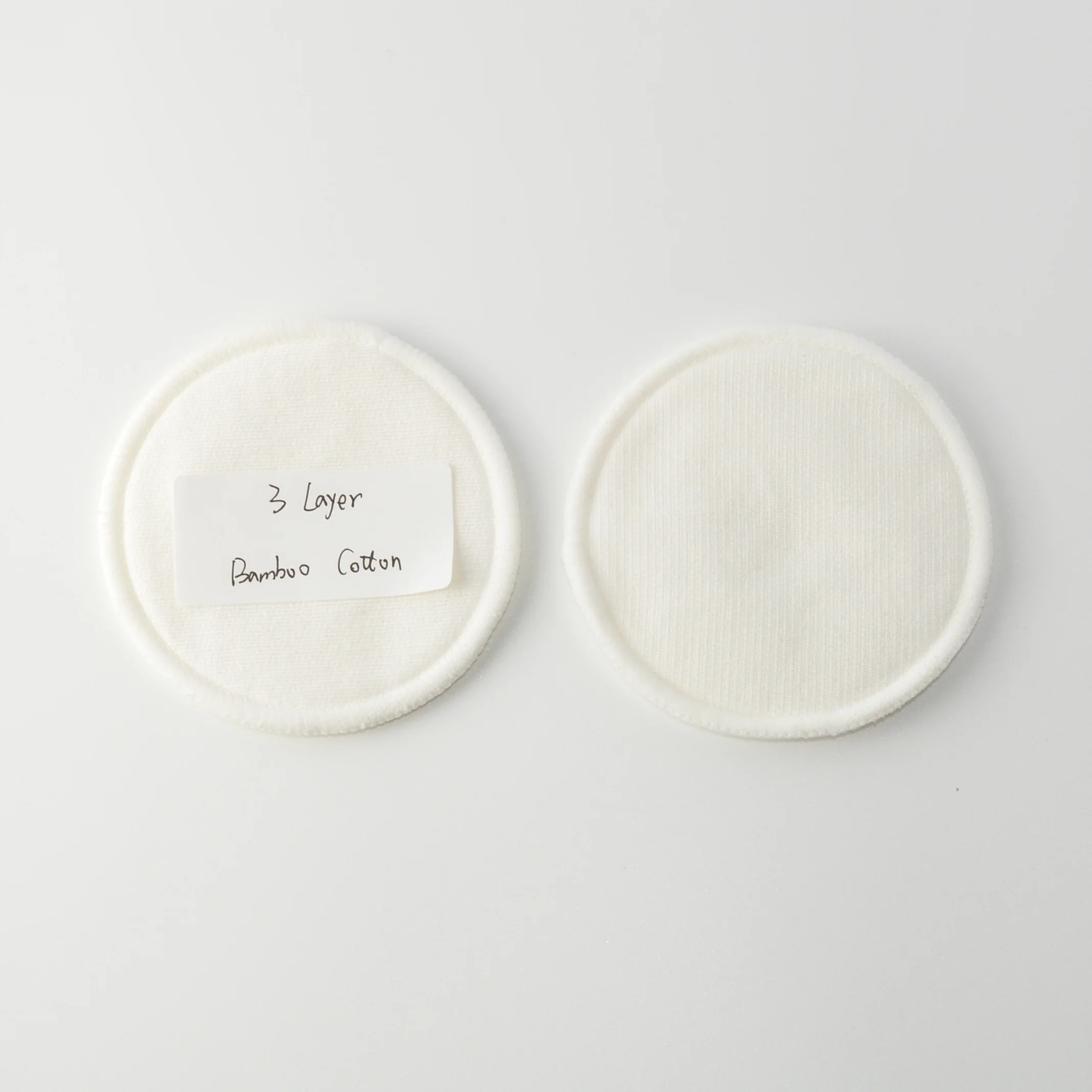 Reusable Washable 3 Layer Thicken Round 100 Organic Bamboo Cotton Pads For All Skin Types