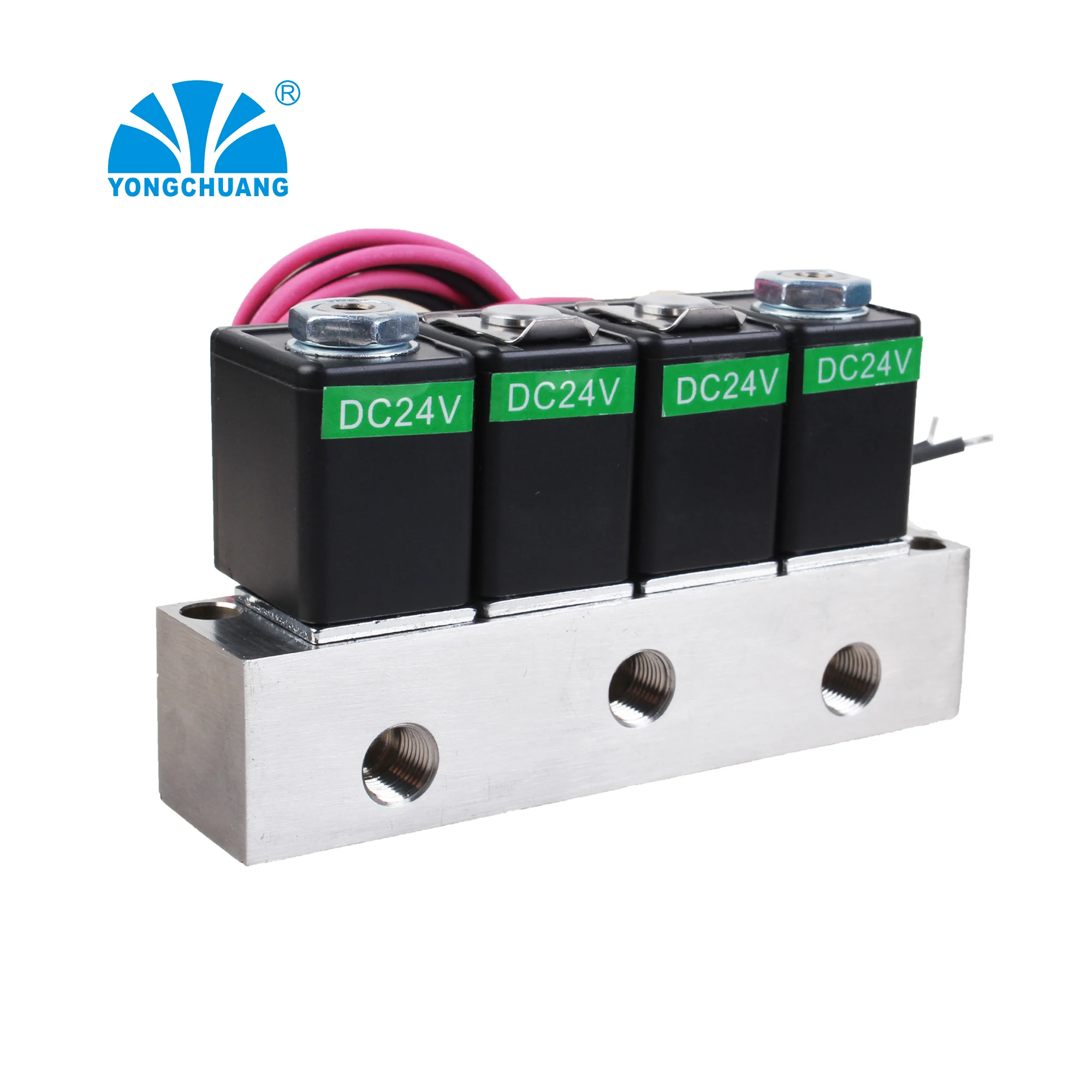YONGCHUANG YCZ water 2 way valve manifold 24v solenoid valve for filling machine plastic injection machines