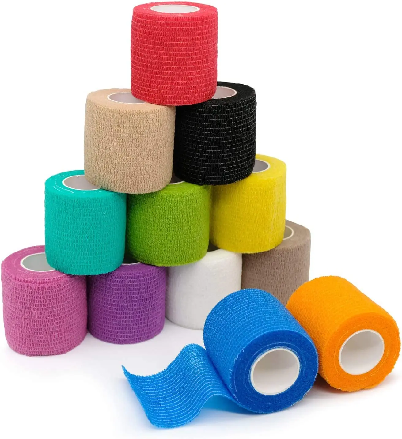 Anthrive Elastic Non Woven Bandage Wrap Elastic Cohesive Bandage Self-Adhesive Bandage For Pets and Athletic