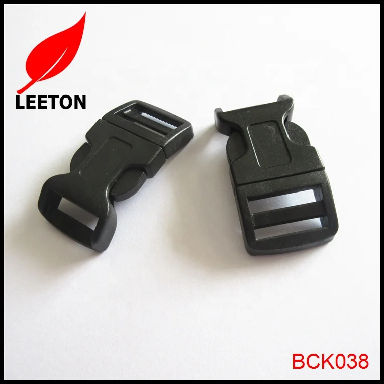 Factory supply cheap 0.75 inch 20mm Arched shaped plastic side release bag buckle