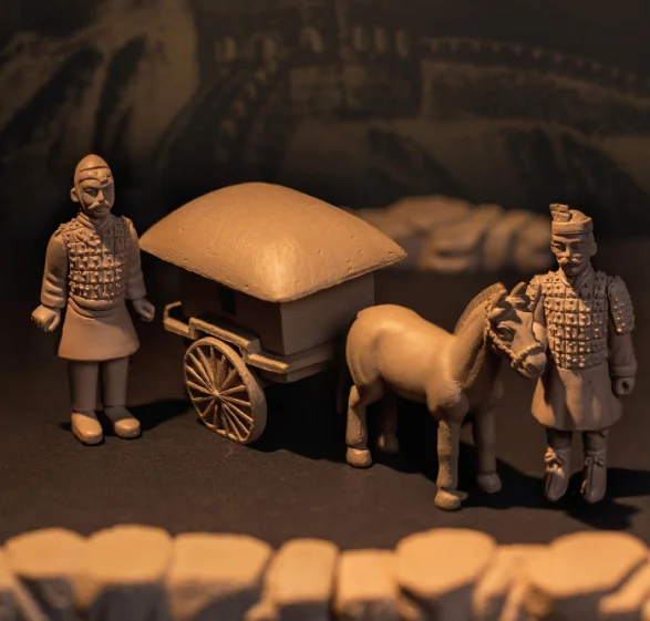 kid gift educational art and craft qin dynasty statue bronze terra cotta warriors toys for museum decorations tourist souvenirs