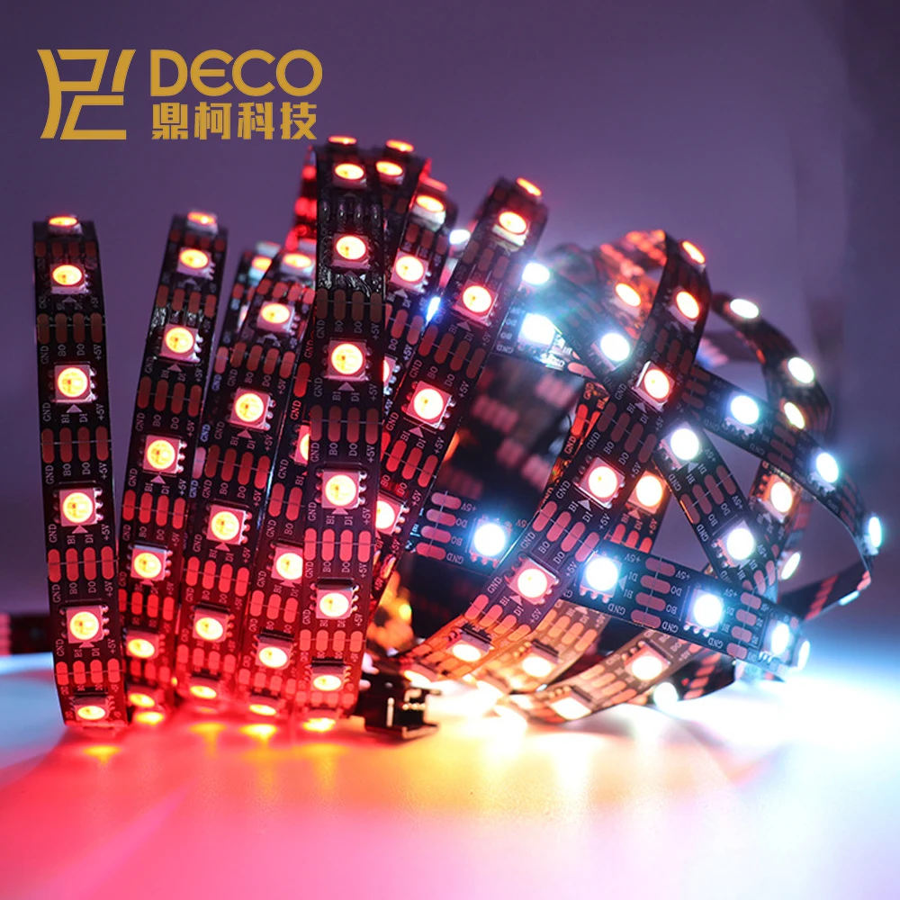  DC5V адресуемых Smart RGB Светодиодные полосы света 5050 светодиодные WS2813B встроенный IC цифровая светодиодная лента