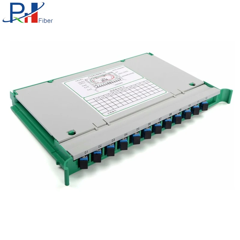 Высокое качество SC 12 Порт косичка волоконно-оптического сращивания лоток коробка FTTH ПК Пластиковый 12-жильные коммутационный Шнур адаптер преобразователь частот, синхронная передача данных, устройство локального контроля phxfiber