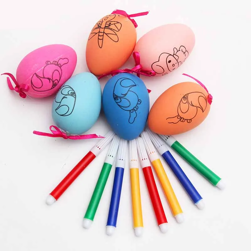 Hand-made DIY egg cartoon painting hand-painted handmade toys