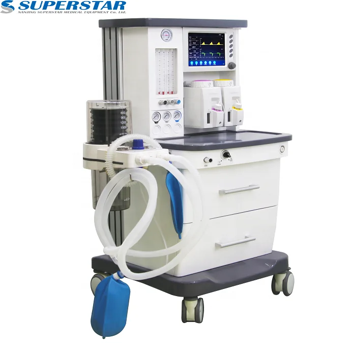 S6100, в наличии, 10,4 дюймовый экран, медицинское устройство для анестезии, портативный/Роскошный аппарат для пациента для анестезии, цена