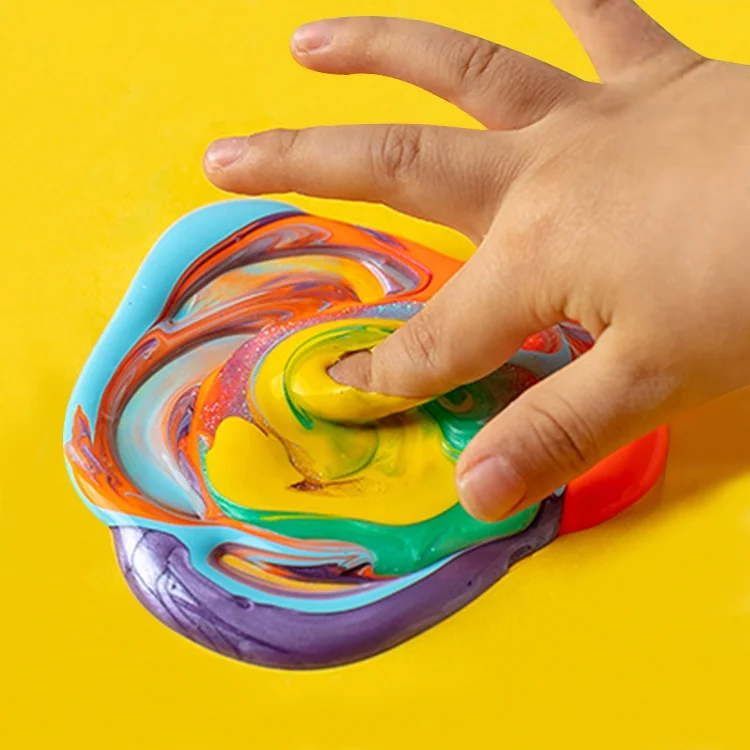 FOSKA Permanent Paint Set Kid-safe Transparent and Squeezable Bottle Children Craft Paint for Poster with Factory Price