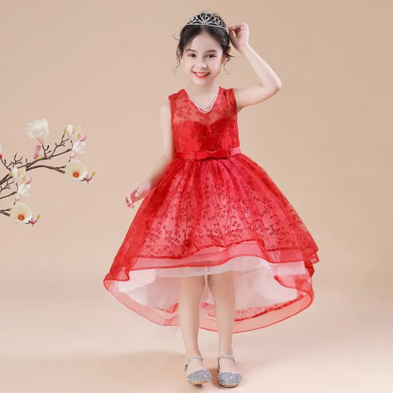 MAG21 Flower Girls Wedding Dress For Girls Elegant Lace Princess Kids Dresses Children Evening Party Ball Gown 4 5 6 8 10 Year