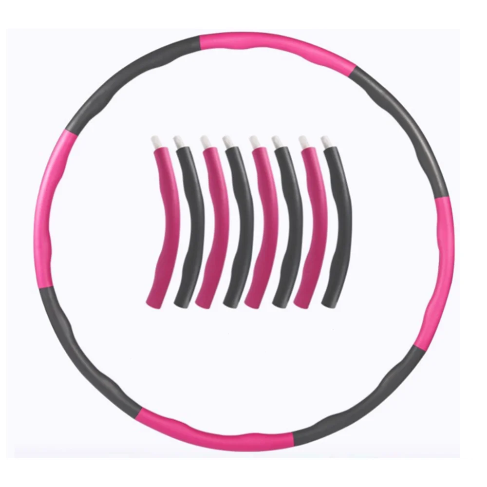 
Amazon top selling soft fitness hula ring with pvc pipe for weight loss slimming gym fitness hula slimming hoops 