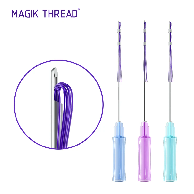 Magik Thread beauty product V line face lift absorbable thread mono mesh multi pdo thread