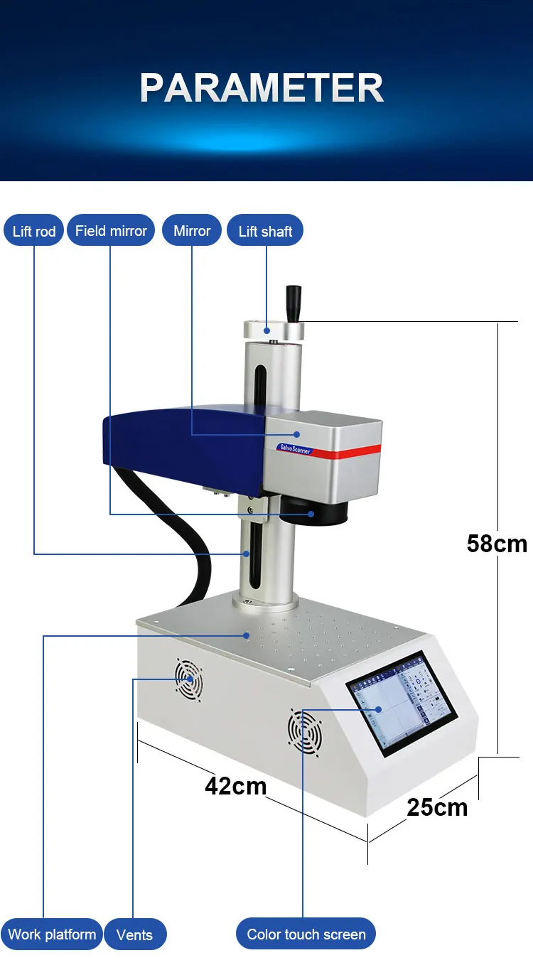 Visual Positioning Automatic Focus Uv Online Flying Fiber Laser Marking Machines With Touch Screen Control Laser Marker