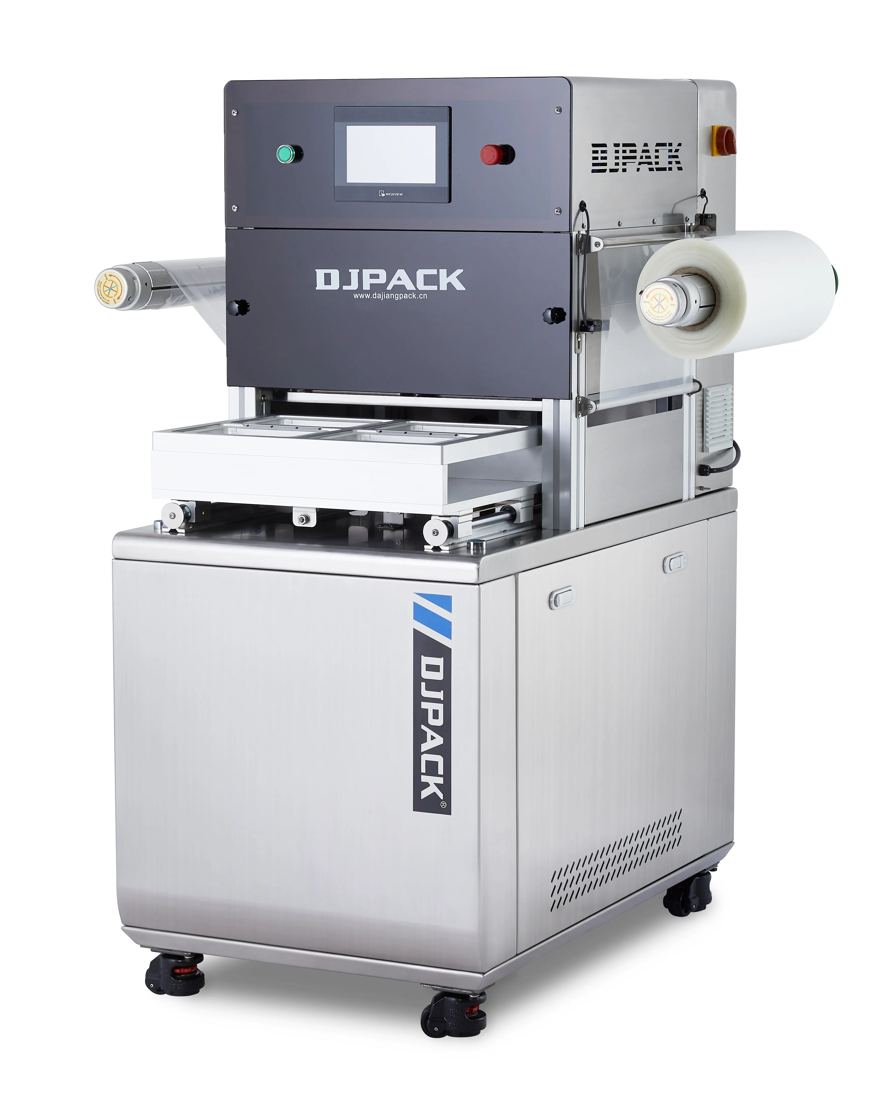 DQ400L-V Modified Atmosphere Packaging Vacuum Tray Sealing Vacuum and Gas Injected Package Vacuum MAP Tray Sealer