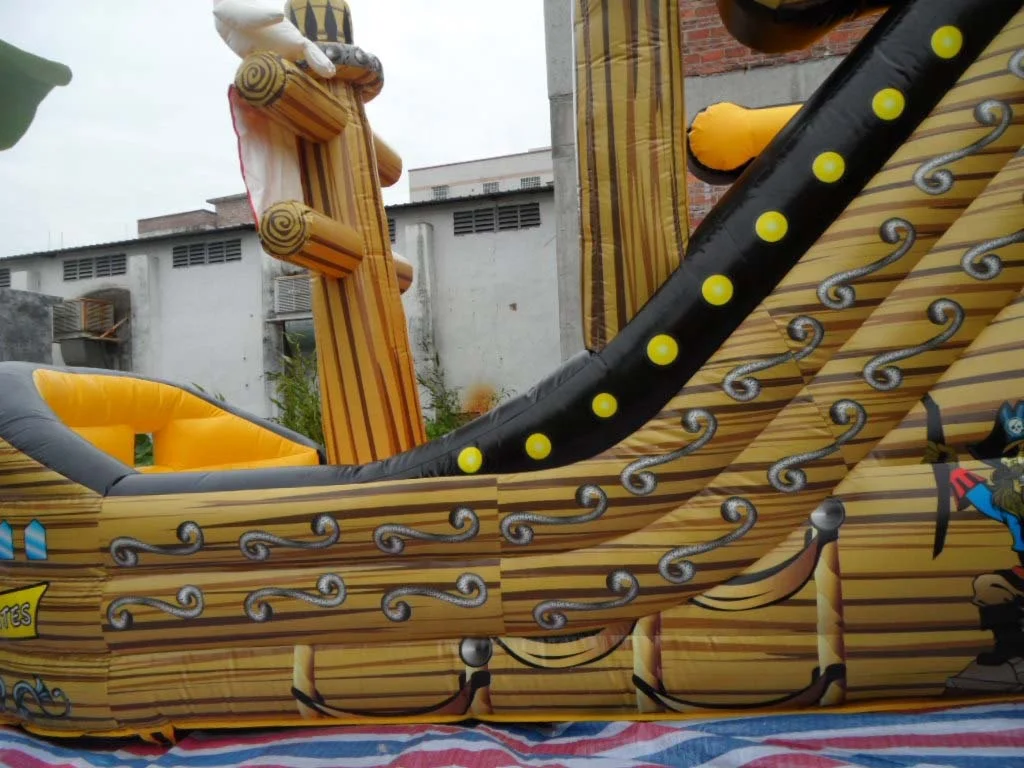 Corsair Theme Inflatable Castle Inflatable Bouncer With Dry Slide For Kids