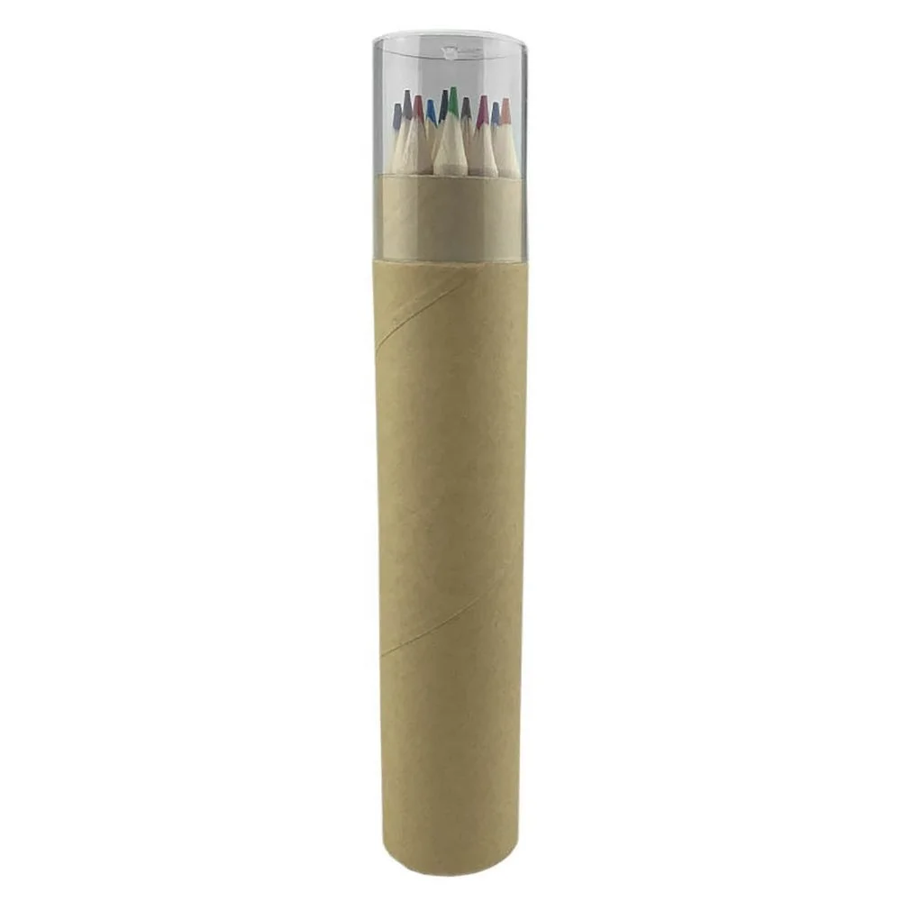 Promotional Mini Soft Wood Golf Pencil Colour Pencil CP001 6 Packing Promotional Gifts Colour Pencil Kraft Paper Pack in Stock