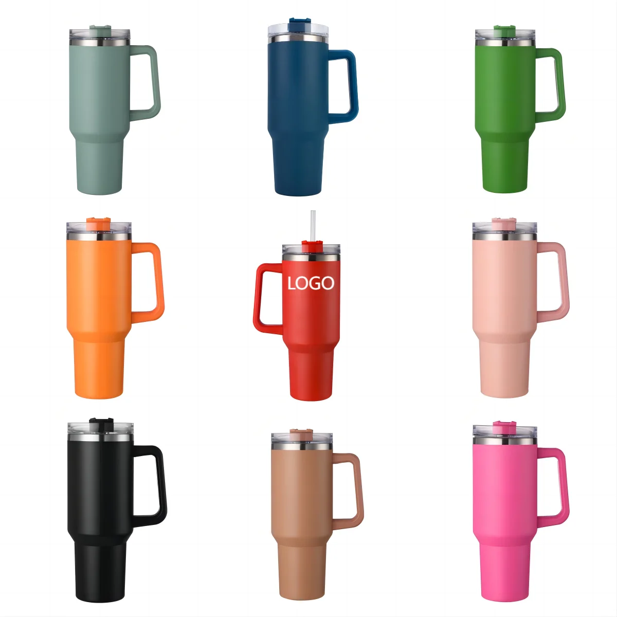 CUPPARK 40oz Изолированные вакуумные стаканы из нержавеющей стали с порошковым покрытием крышкой для лазерной гравировки