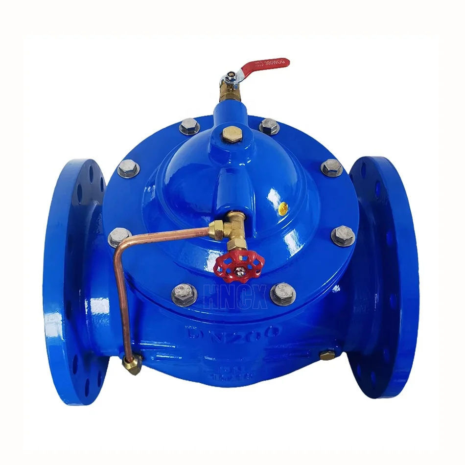 Trench hydraulic control valve ductile iron water conservancy flow control valve 100X remote control float valve