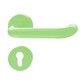 Euro profile cylinder key handle door lock escutcheon stainless steel bedroom door handles