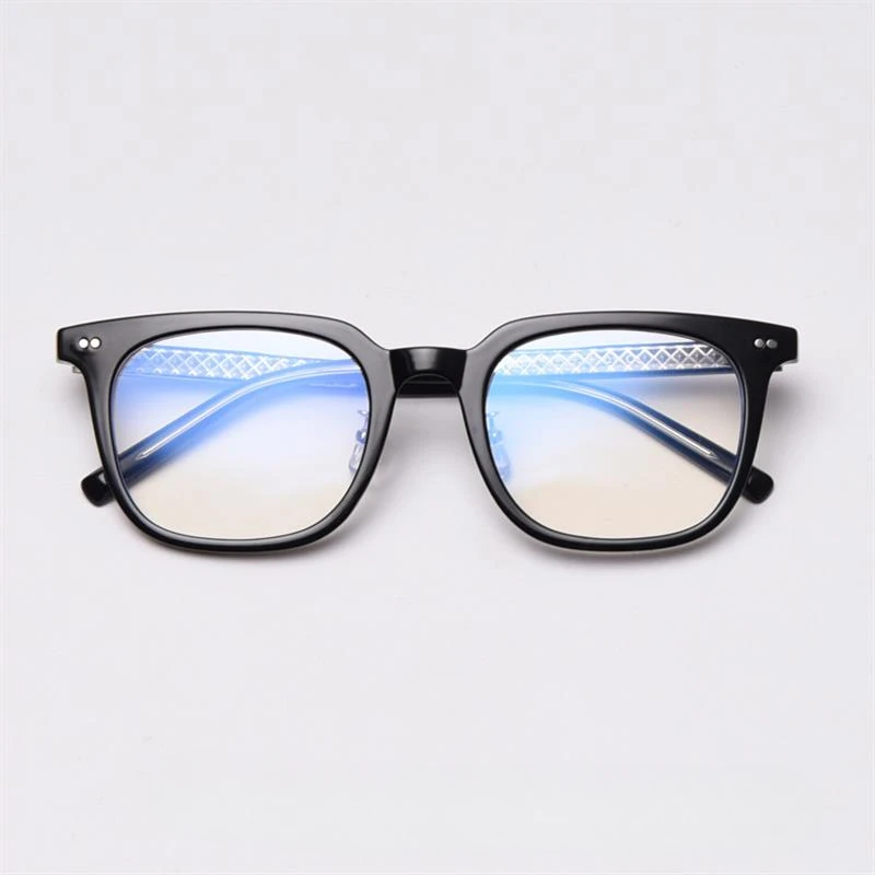 Korea Stylish TR Retro Glasses Frame Black Round Optical Frame Transparent Spectacle for Unisex Wholesale Eyewear Custom Logo