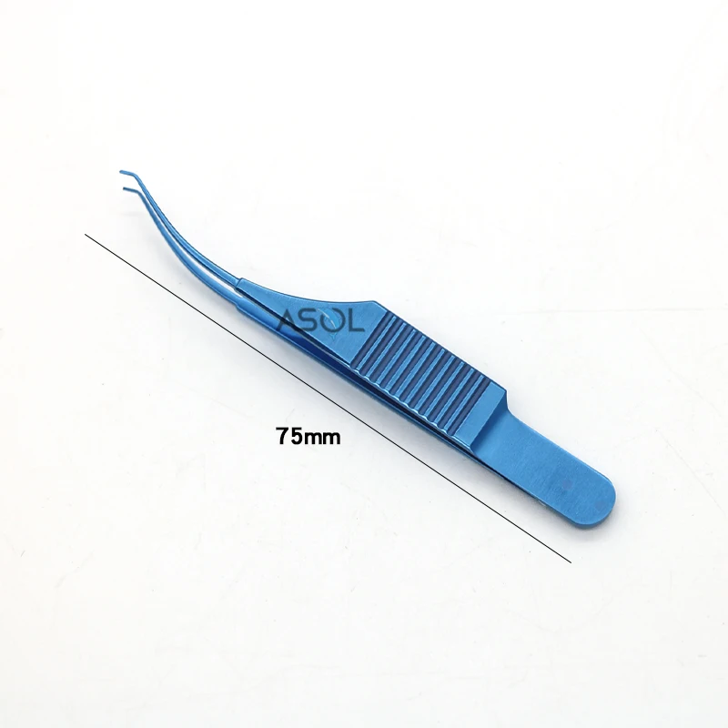 Titanium eye tying forceps 0.12mm ophthalmic micro colibri corneal forceps surgery instruments