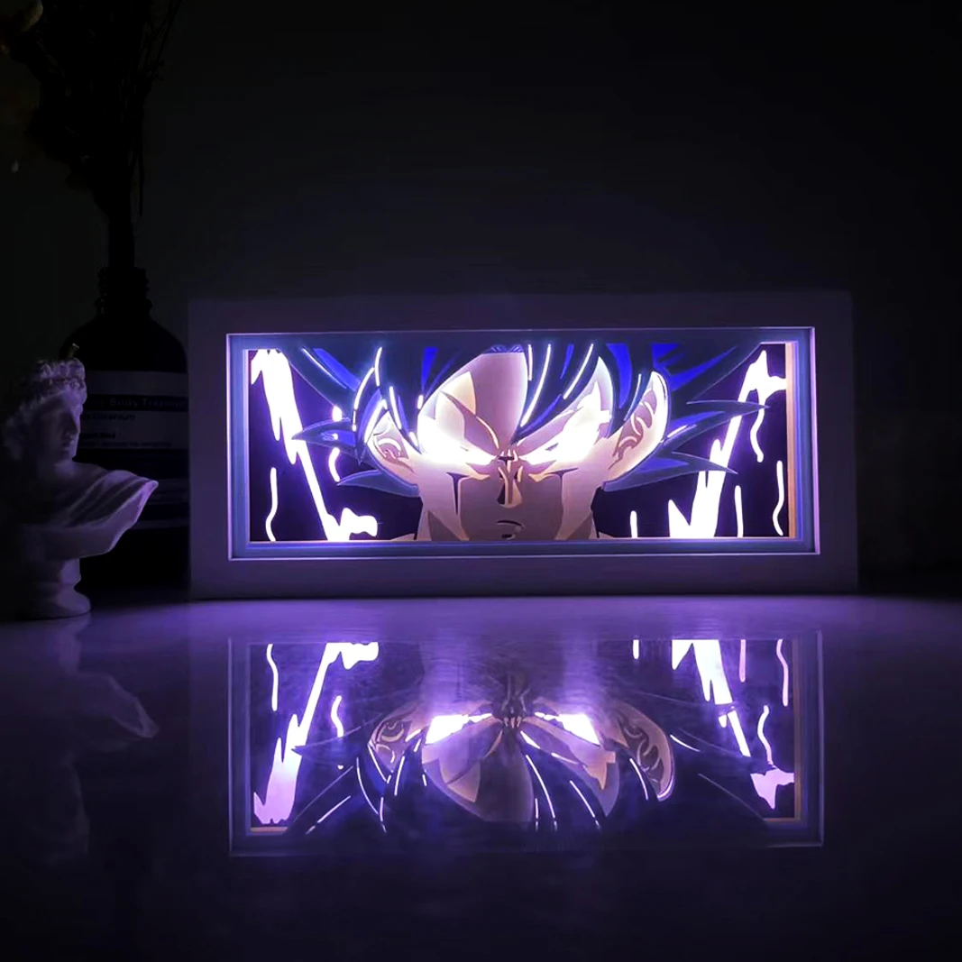 Anime Dragon Ball Lightbox Blue Lock for Room Decoration Manga Paper Cut Table Desk Lamp Anime Light Box Dropshipping