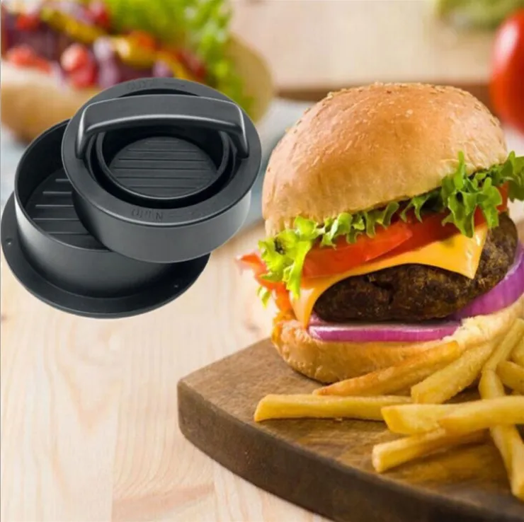 Salin kitchenware ABS burger press plastic black wholesale Hamburger Presses