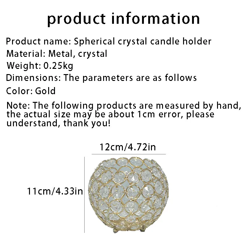 European light luxury makeup brush bucket supplies decorative metal round brass candle holder