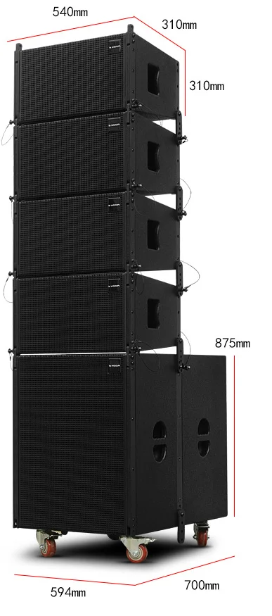 complete set  passive line array powered pa speakers and 18 inch bass with amplifier for stage prefomance powered speaker