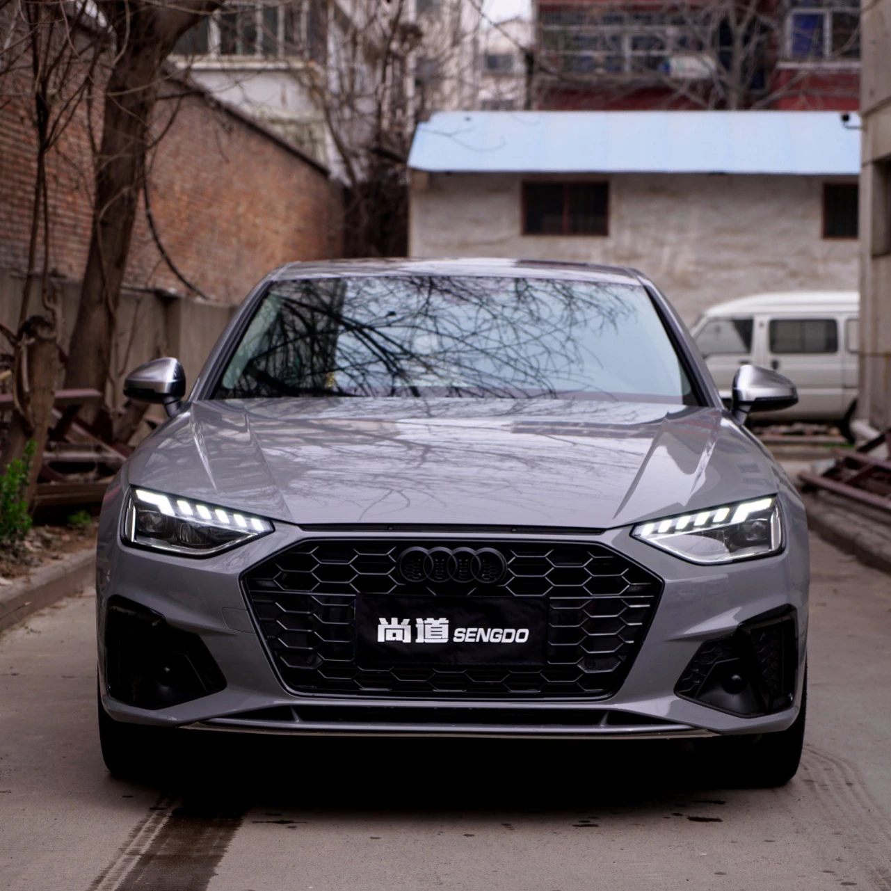 PET Release Liner Bubble Free Glossy Deep Nardo Grey Vinyl Car Wrap for Decoration