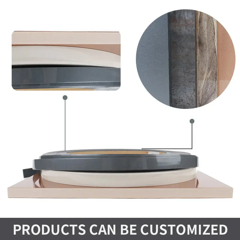 Shuoshun furniture plastic co-extrusion PVC plastic profile edging strip banding for office table desk