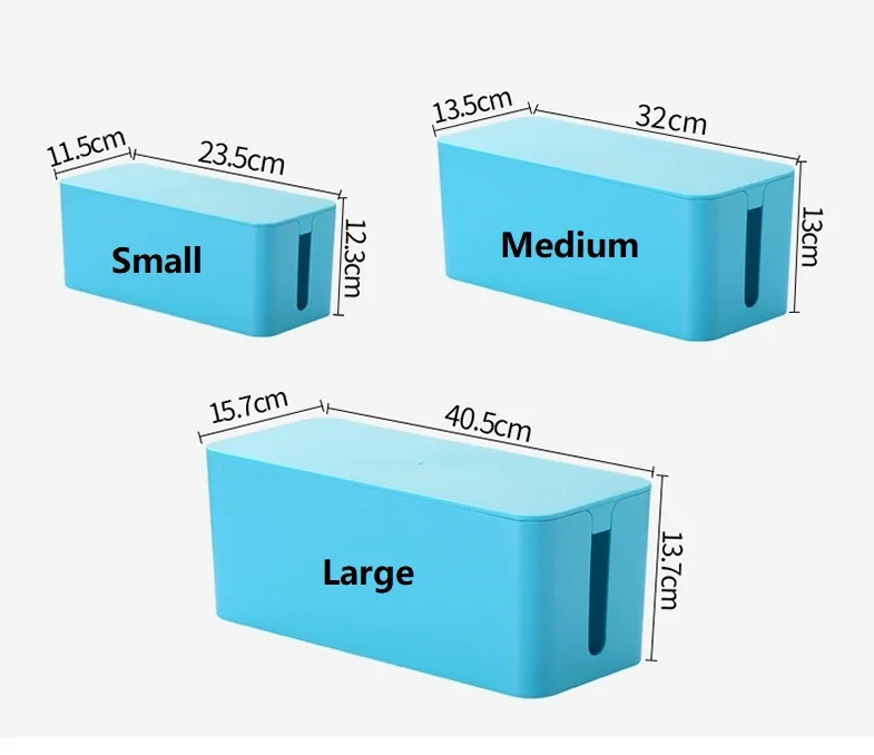 CHICON Desktop Wifi Router Storage Box Socket Wire Organizer Box