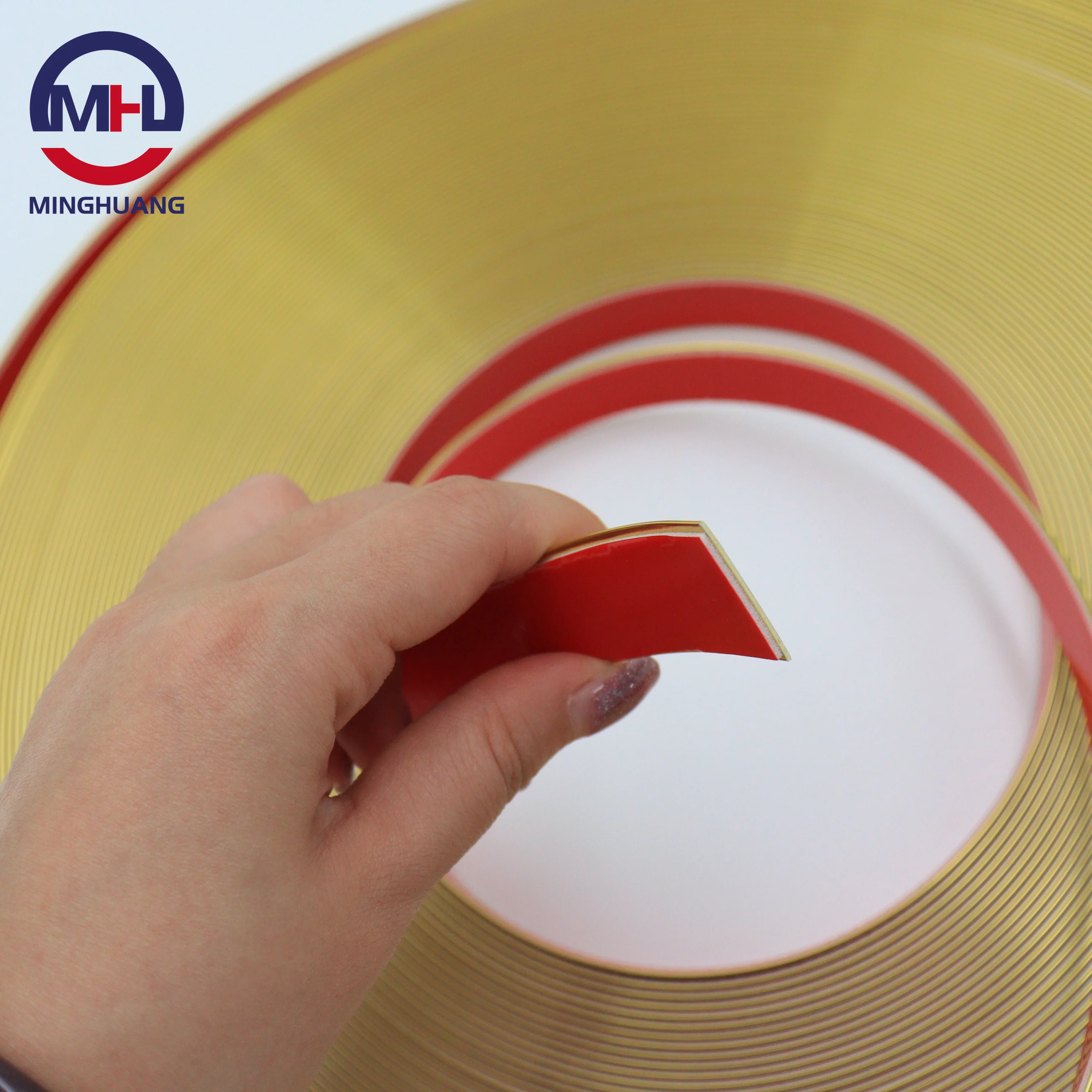 MH 1mm 22mm 50mm Rubber Wooden Melamine Self Adhesive High Gloss Pvc Edge Banding