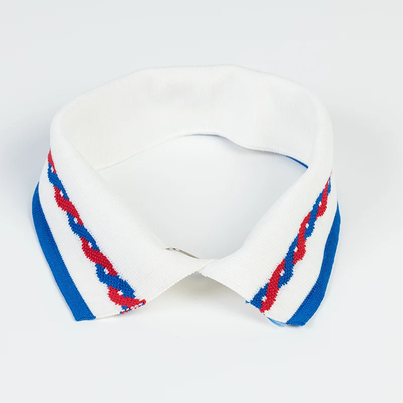 High quality cotton polo shirts flat weave collar jacquard knit collar